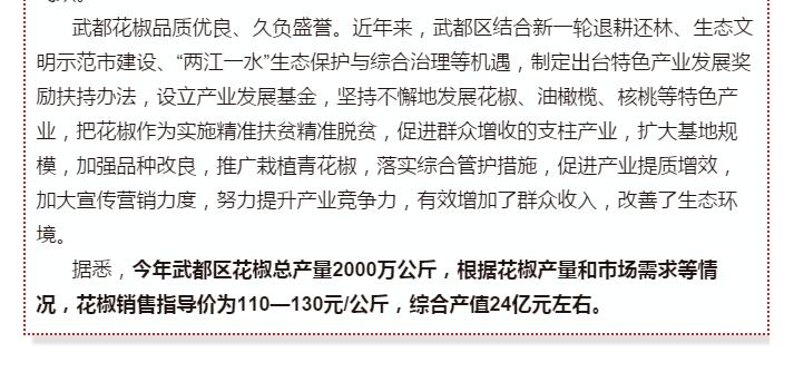 5.28億！一場(chǎng)盛會(huì)，武都花椒“火”了